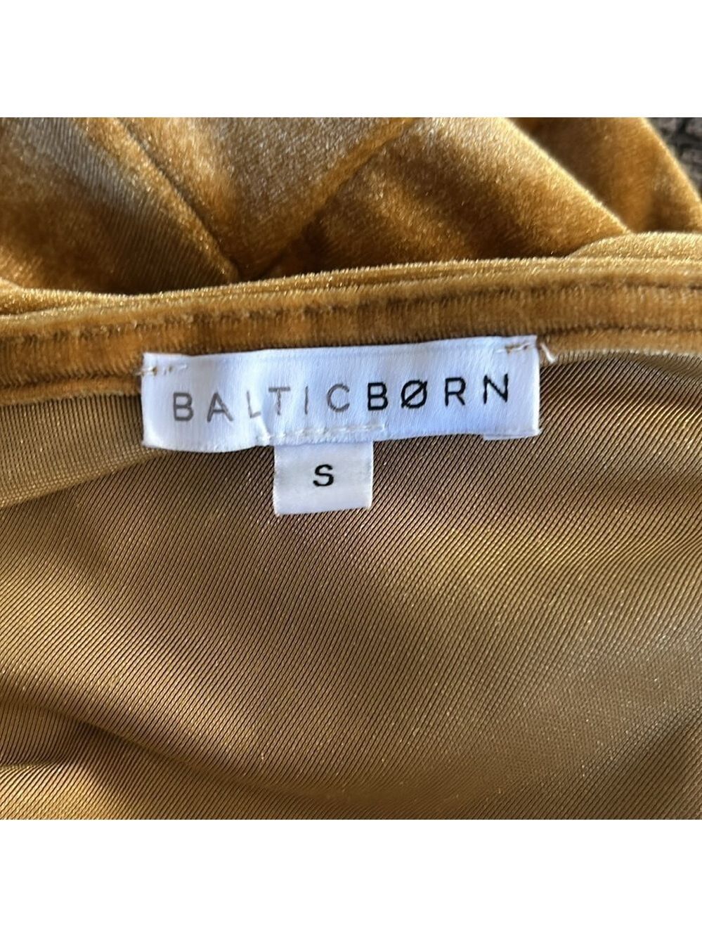 Baltic Born bronze velvet wraparound maxi dress size S - Picture 10 of 11